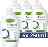 Bol.com Neutral Vloeibare Handzeep - Parfumvrij - dermatologisch getest en pH-huidneutraal - 6 x 250 ml aanbieding