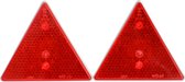 Reflector driehoek rood set van 2 met geïntegreerde bouten