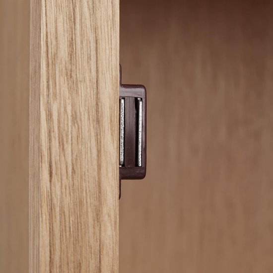 Relaxdays badkamerkast hangend, 2 legplanken, lamellen design, wand