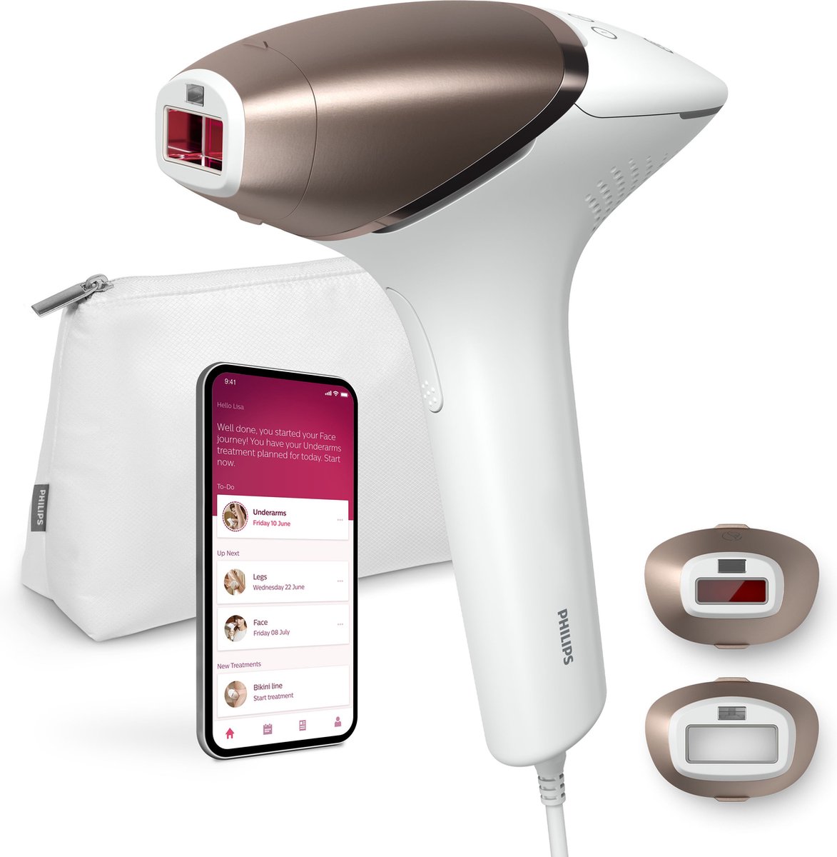 Philips Lumea Prestige Lumea IPL 8000 Series BRI945/00 IPL-ontharingsapparaat met SenseIQ