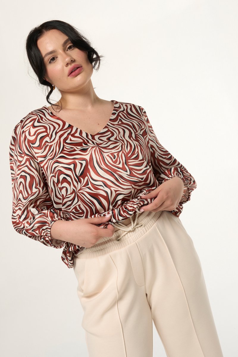 MS Mode Top Top met satijnlook
