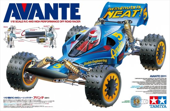 Tamiya Modelbouwpakket Militaire voertuigen - 58489 RC Avante 2011