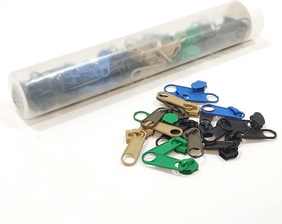 DOITEM 72 stuks nylon ritssluitingen voor naaien en knutselen, 24