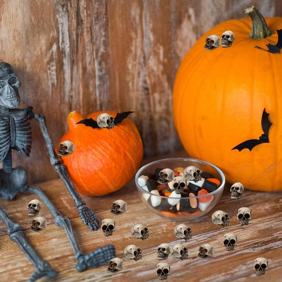 Décoration d'Halloween Crâne de Corbeau en Résine Plastique Solaire Ét