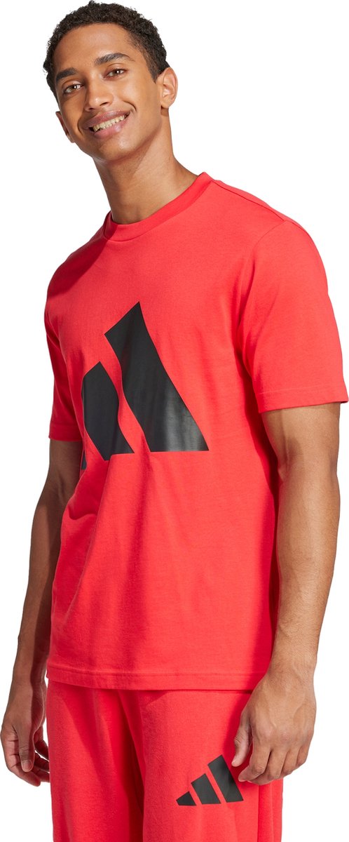 adidas Sportswear Essentials Big Logo T-shirt Heren Rood