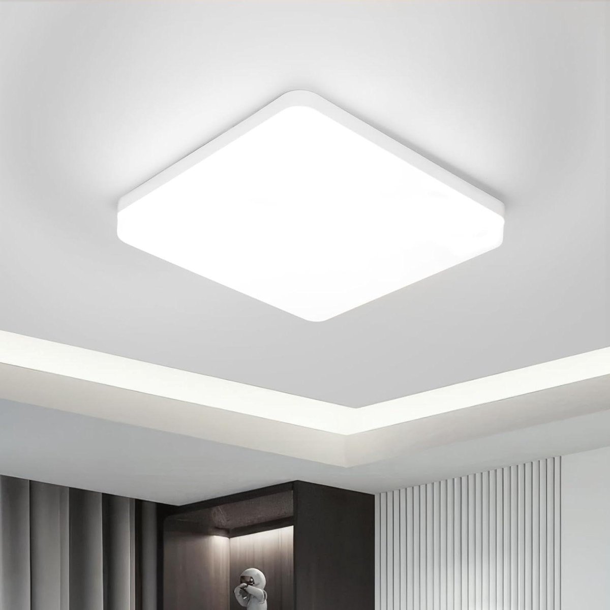Badkamer Plafondlamp - Badkamerlamp Plafond Led-plafondlamp 36W vierkant neutraal-wit 6000