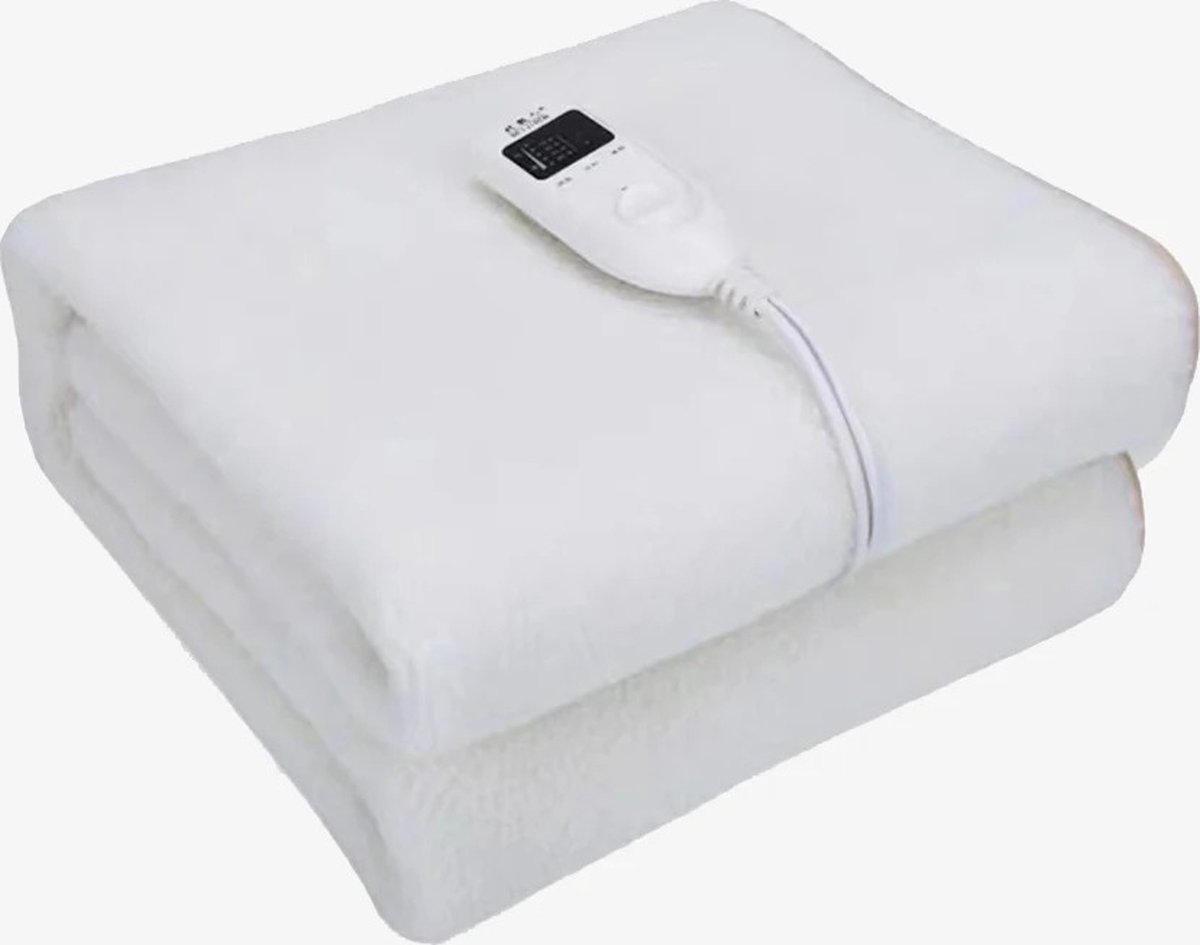 Elektrische Warmte Deken 160x130CM met Timer en 4 Warmtestanden