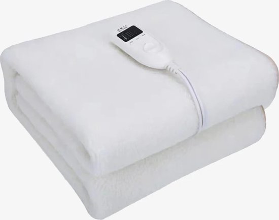 Elektrische Deken - Elektrische Onderdeken - Warmte Deken - 4 Warmtestanden - Inclusief Timer - Oververhittingsbeveiliging - 160x130CM