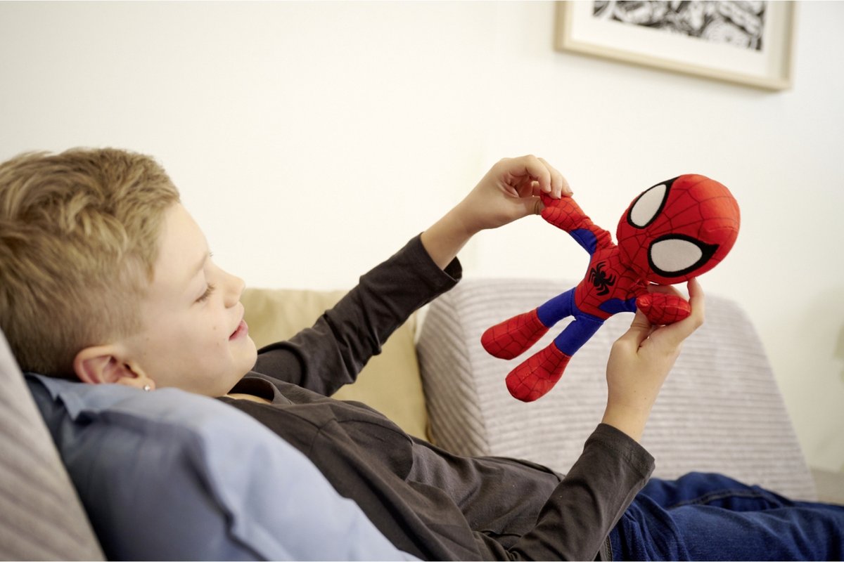 Disney - Spiderman - Spidey met Glow in the Dark Eyes - 25cm - Alle leeftijden - Knuffel — afbeelding 7