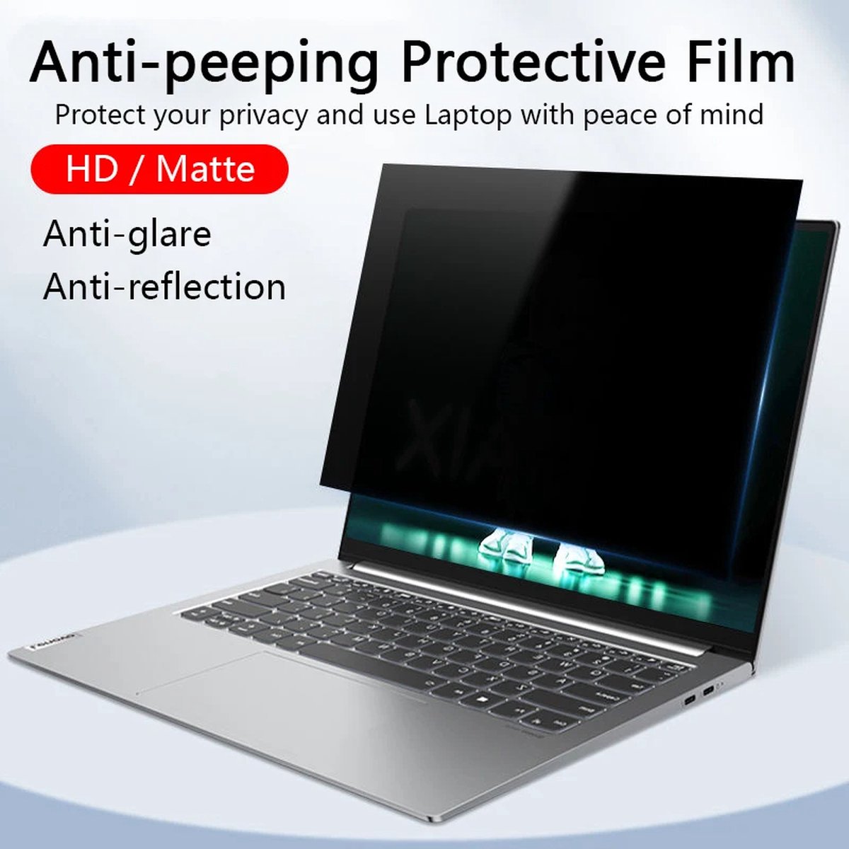 15.6” Laptop Privacy Screen Protector - Anti-Peep Anti-Spy Matte Film voor Notebook PC - Glare-Reducing Beschermfolie