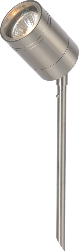 Lucide ARNE-LED - Tuinspot - Ø 6,3 cm - GU10 - 1 × 5W 2700K - IP44 - Mat chroom