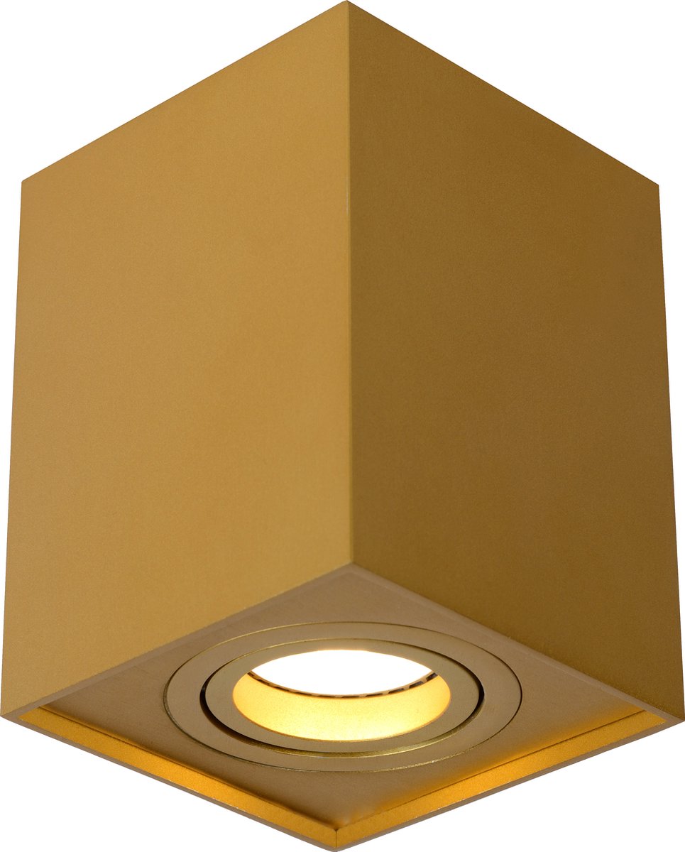 Lucide plafondlamp Tube goud GU10