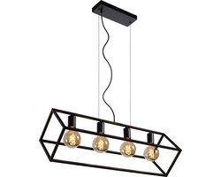 Lucide FABIAN - Hanglamp - 4xE27 - Zwart