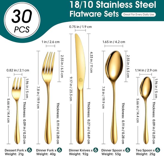Zwilling 30 stuks Roseland bestek mat/gepolijst (30 Pcs., Bestekset Zwilling 30 stuks Roseland bestek mat/gepolijst (30 Pcs., Bestekset