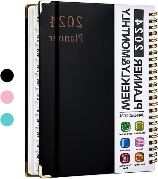 2026 Maandplanner & Organisator - A5 Dagboek, Notitieboek Voor School, Werk & Thuis