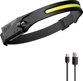 Garpex® LED rechargeable étanche - Lampe frontale rechargeable USB - Grijs