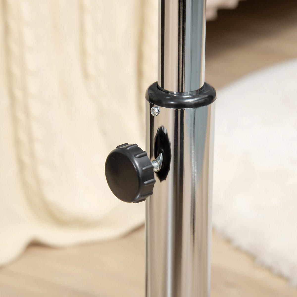 HOMdotCOM Statiefventilator Met Waterverstuiver 120 Cm Metaal 824 010 652388437