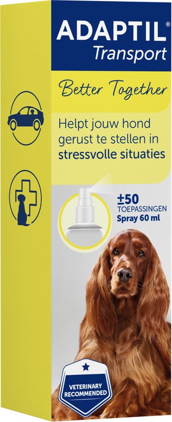 Adaptil Antistressmiddel - Transport Spray Hond - 60 ml