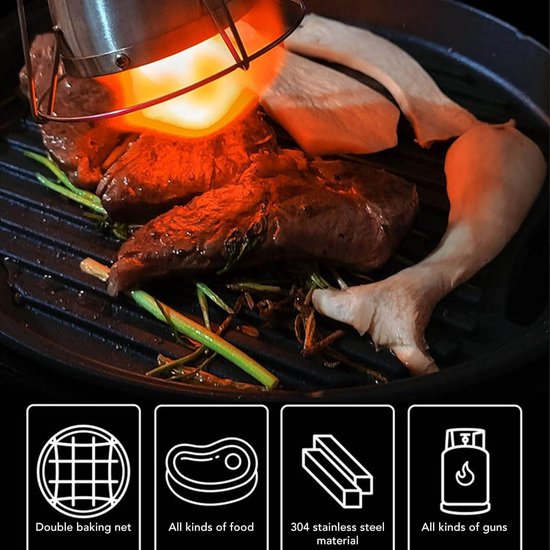 Draagbare Japanse Houtskoolbarbecue, Smokeless Hibachi Grill voor Kamperen