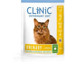 Clinic Veterinary Diet Cat Urinary + Stress Kip - Kattenvoer - 1.5 kg