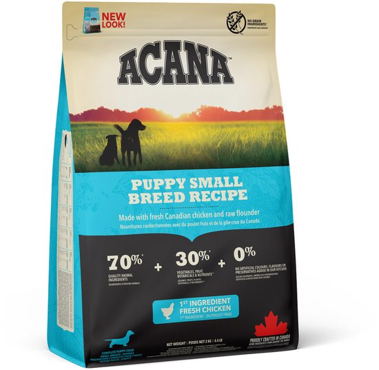 Acana Heritage Puppy Small Breed Kip&Kalkoen - Hondenvoer - 2 kg