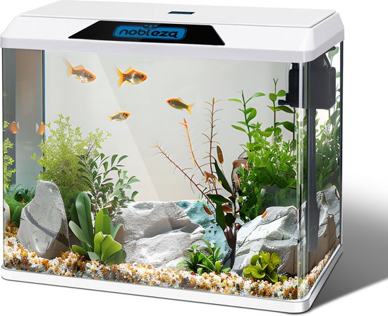 Nobleza B4Y8L- Aquarium Kit - 49,8 x 29 x 43,5 cm - 54 L - Wit