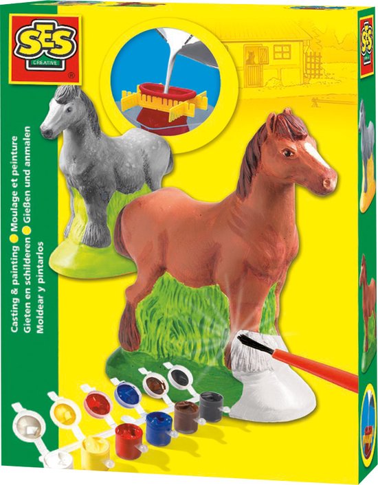 Paarden gieten