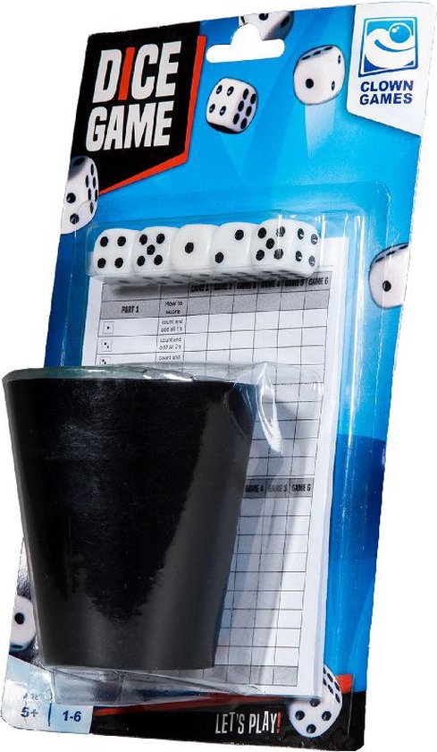 Clown Dobbelset+Scoreblok Blk.