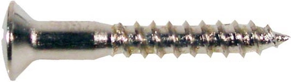 Boston WS-04-N Oval Countersunk Schroeven, 3,5x25mm, 12 Stuks, Nikkel