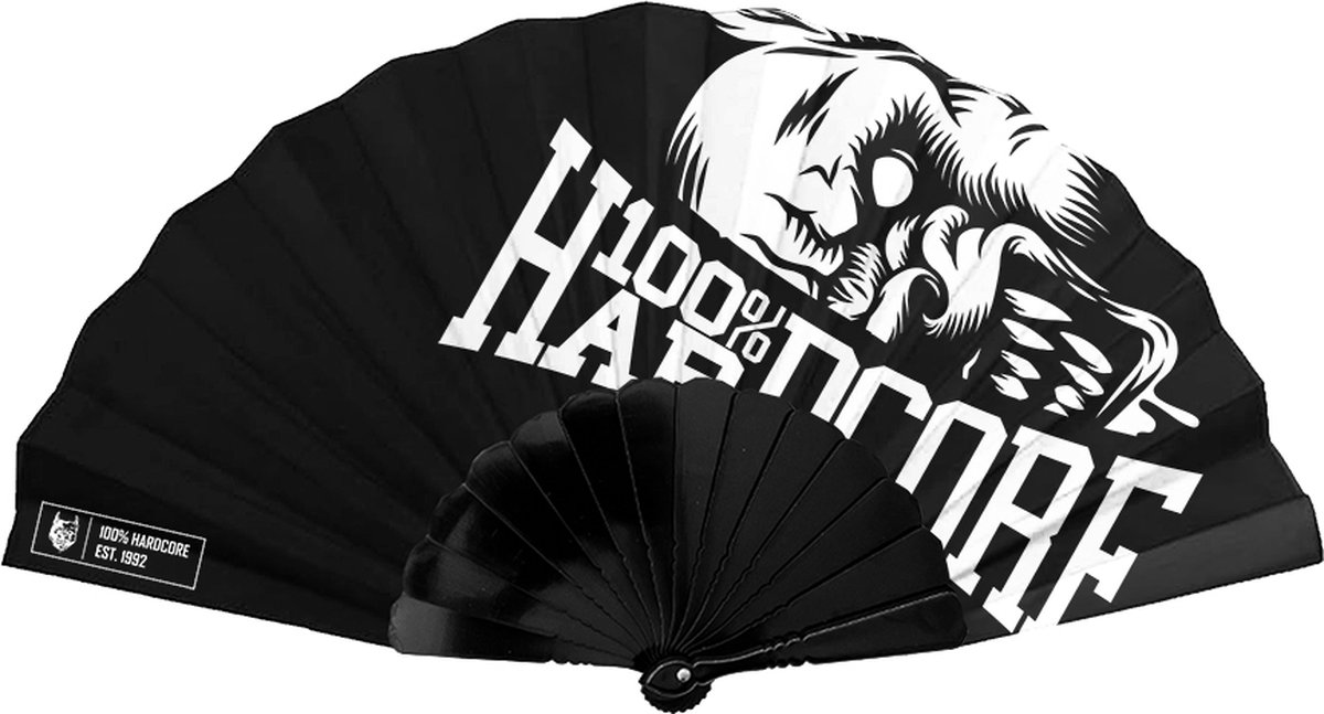 100% Hardcore Waaier Branded Rage Zwart