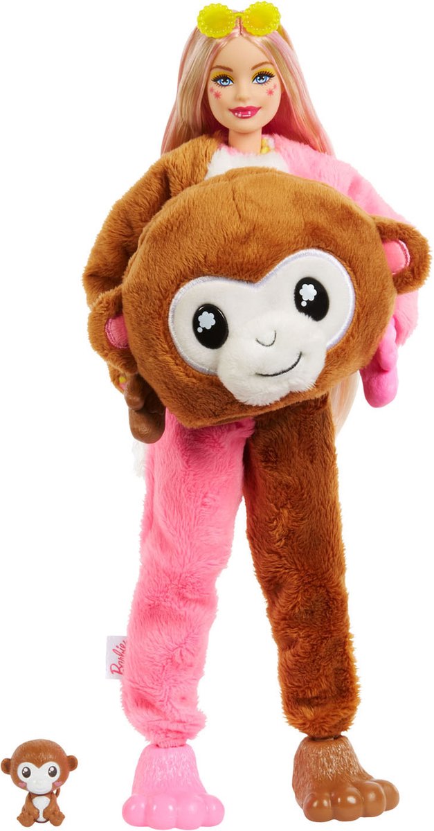 Barbie Cutie Reveal Jungle - Barbiepop - Aap met verrassingsaccessoires — afbeelding 7