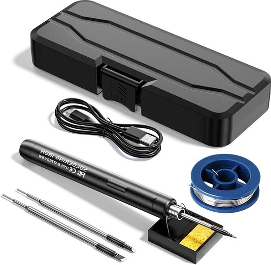 Daakro Draadloos Soldeerijzer - Oplaadbaar, 3 Temperatuurstanden (300-450°C)