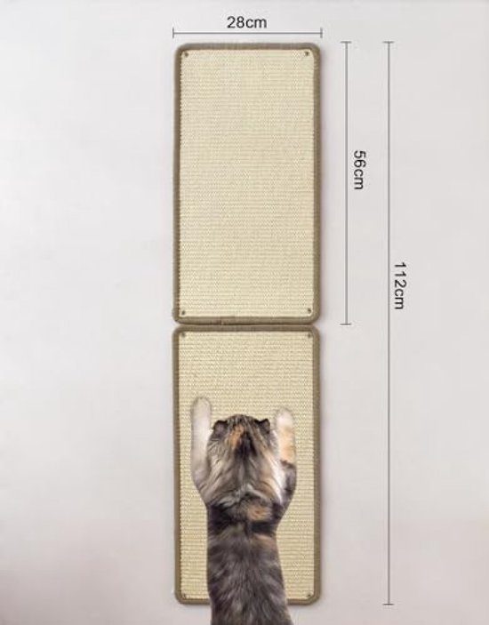 Set van 2 kattentrappen, klimtrap van echt hout, voor katten