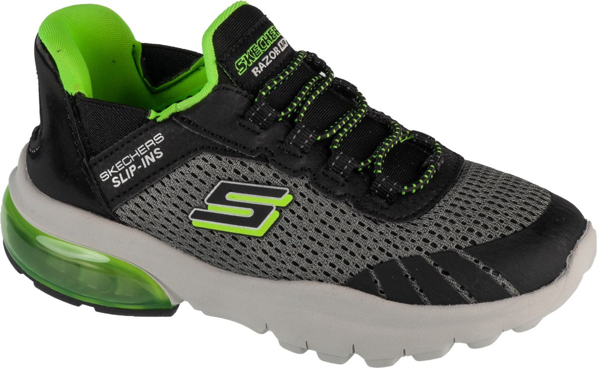 Skechers Slip-Ins: Razor Air - Hyper-Brisk 403839L-CCBK, voor een jongen, Zwart, Sneakers,Sportschoenen, maat: 33,5