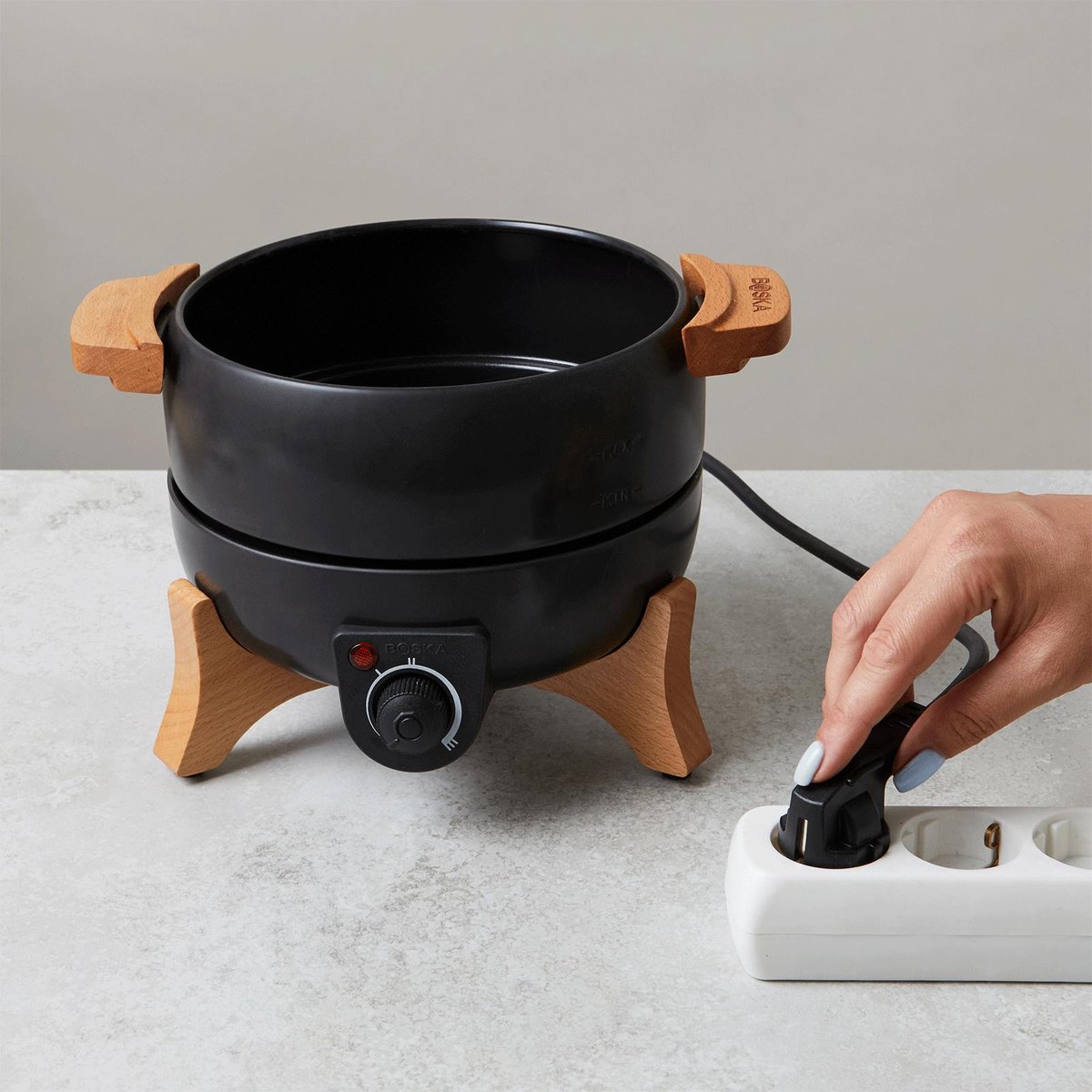 Boska Elektrische Fondueset Party – 2,3L - Voor Kaasfondue, Chocoladefondue, Hotpot en Bouillonfondue - Fondueset elektrisch - Met temperatuurregelaar – foto 5
