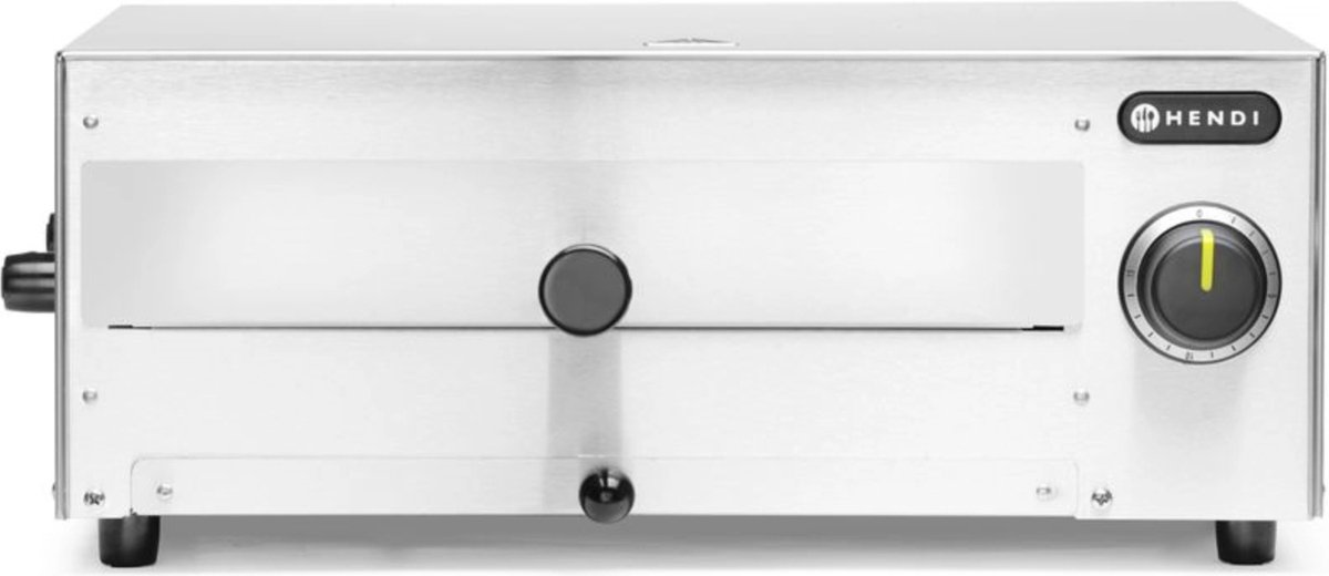 HENDI Pizzaoven – 230V/1450W – Ø30 cm – Timer – Boven- en onderverwarming – Kruimellade