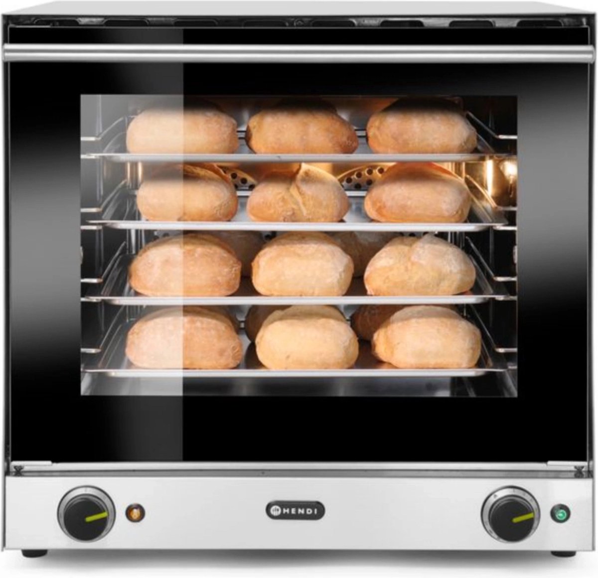 HENDI Heteluchtoven – 62L – 50˚C tot 300˚C – 4 trays – 230V/2670W – roestvrij staal – foto 7