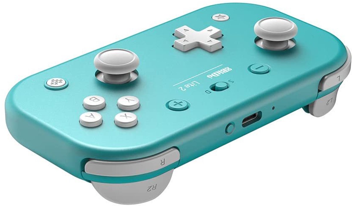 8Bitdo Lite 2 Turkoois Bluetooth/USB Gamepad Analoog/digitaal Android, Nintendo Switch, Nintendo Switch Lite thumbnail 3