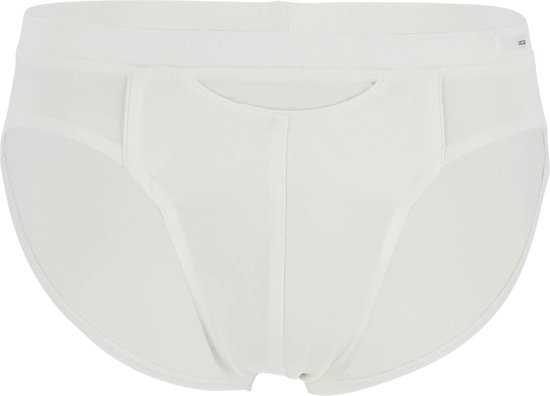 HOM Mini slip confort soft Tencel HO1 (pack de 1) - slip homme avec braguette horizontale - blanc - Taille : L