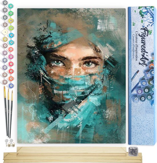 Figured'Art Schilderen op Nummer Volwassenen met lijst