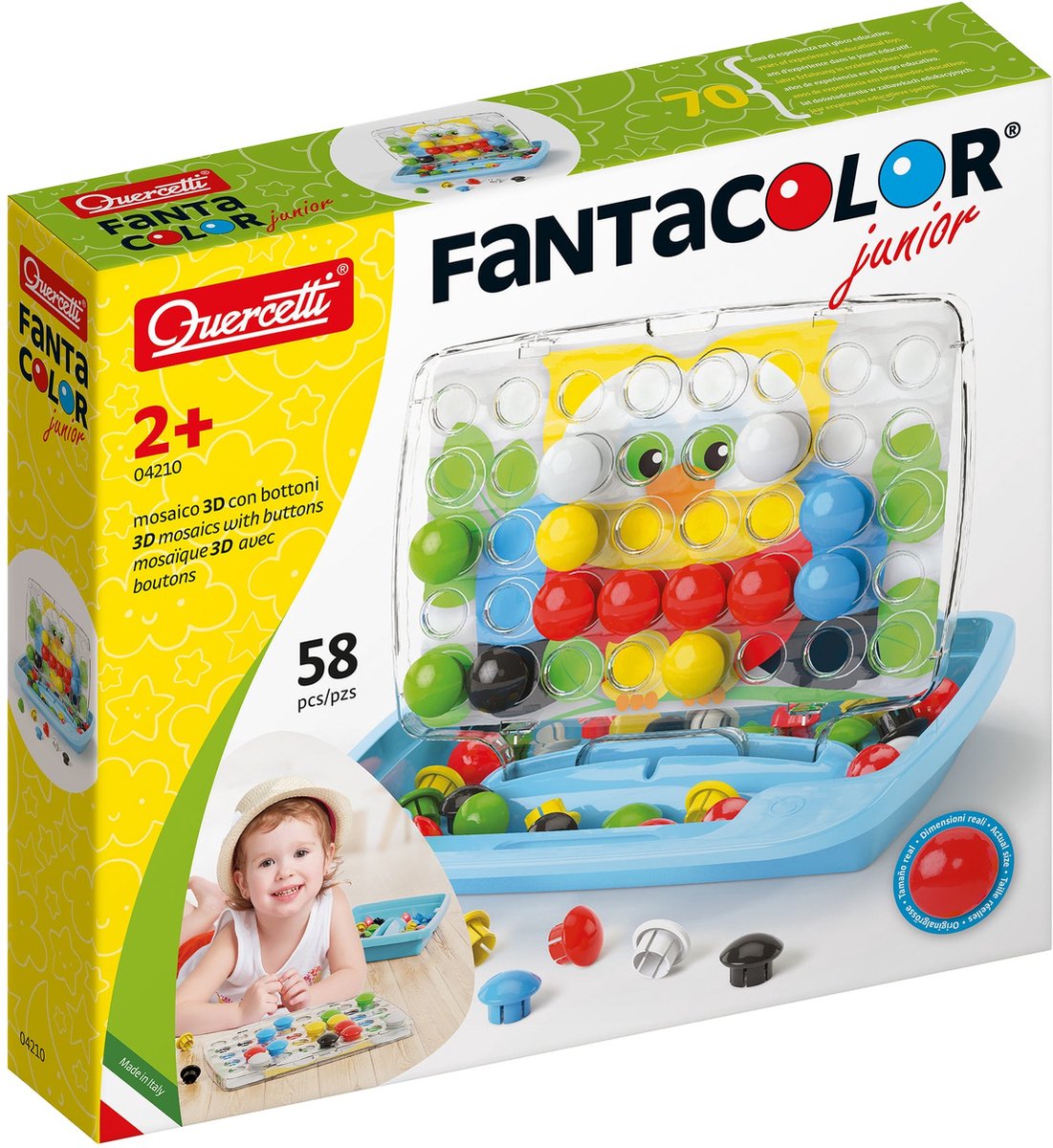 Quercetti Mozaïek Fantacolor Junior 56-delig — afbeelding 11