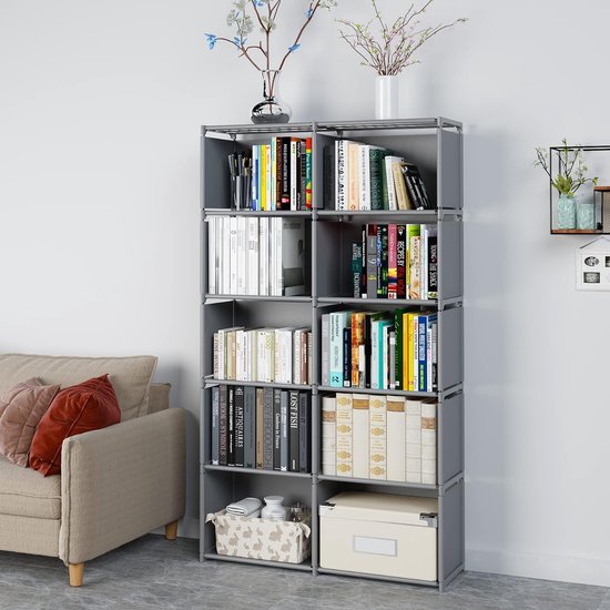 Boekenkast 360° Draaibare Display Boekenplank, Boekenkasten Van De Huisvorm, Verticaal Opbergrek Met 4 Niveaus, Multifunctionele Vloer Boekenrek, Voor Thuis, Kantoor, Slaapkamer (Color : White color