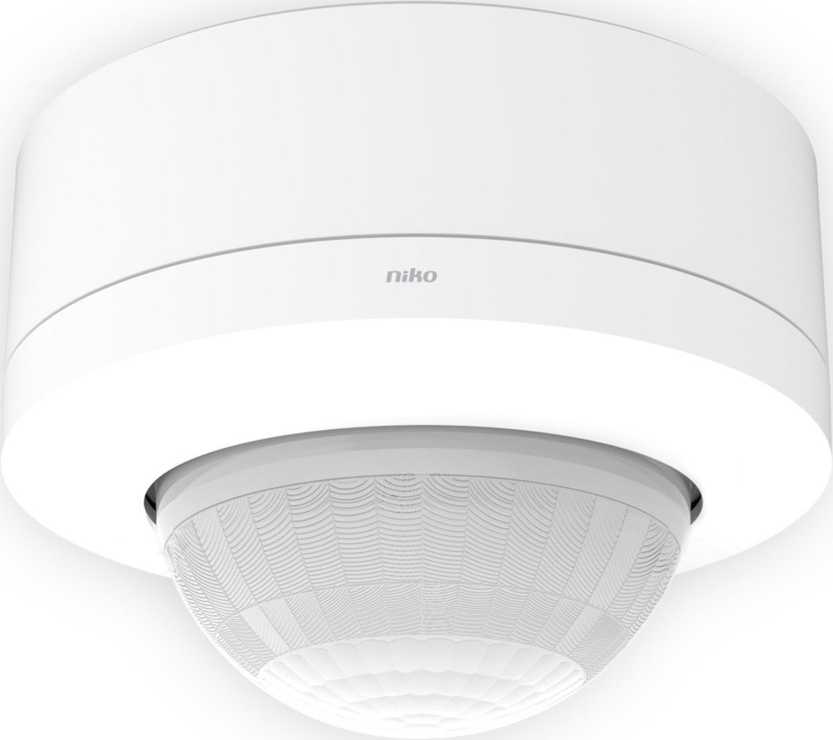 Niko Aanwezigheidsmelder P41LR, 230 V, secundair, 32-37 m, 360°, wit voor opbouw (353-702021)