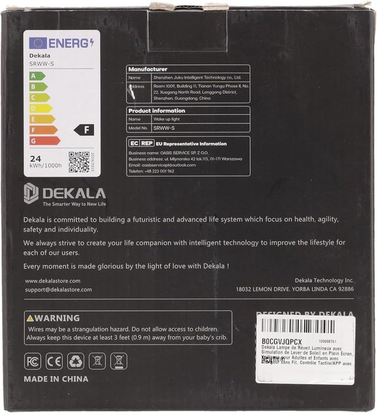 Éclairage d'ambiance Lichtwecker Tageslichtwecker Sonnenaufgang-Sonnenuntergang Simulation Full Bild Wake Up Light avec chargeur sans fil Touch/APP Support - Kinder & Erwachsene - compatible avec Alexa