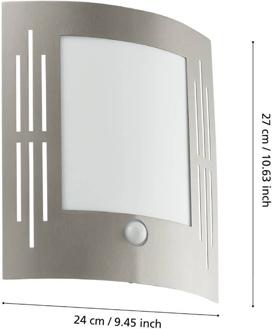 Eglo buitenlamp Milton verzinkt kopen? Wandlampen