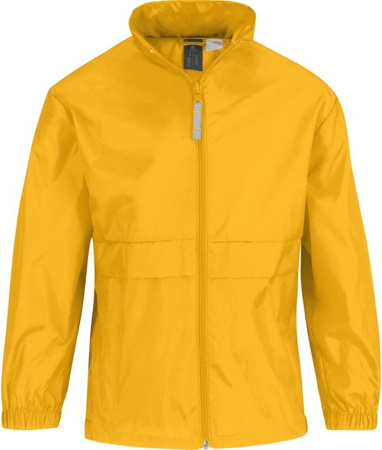 Regenkleding voor jongens/meisjes zonnebloemgeel - Sirocco windjas/regenjas voor kinderen 152/164 Geel