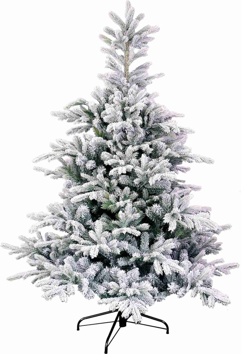 Black Box Trees Kunstkerstboom Grimshaw - 152x152x215 cm - PVC/hardnaald - frosted,Groen