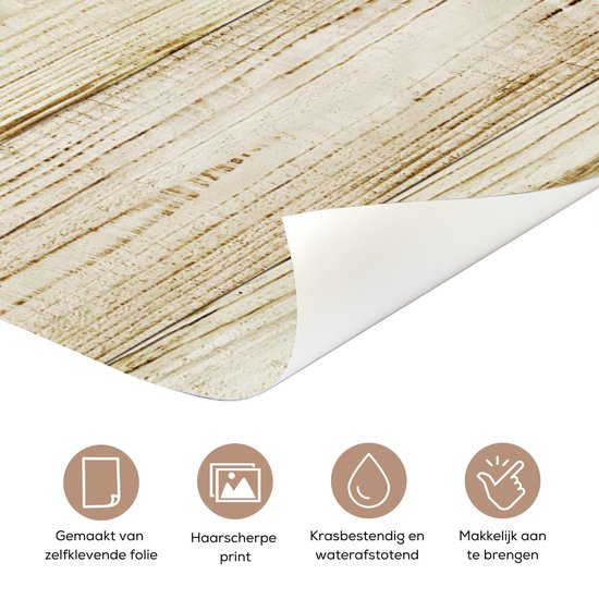 Sticker de porte Vintage - Bois - Planche - Sol - 80x205 cm - Poster de porte