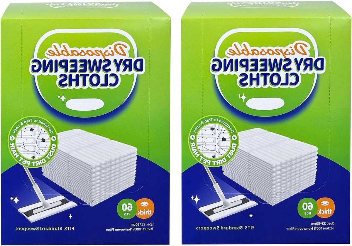 Wegwerp Droge Vegen Mop Doek Pad voor Vloer Multi Oppervlak Vullingen 120 Stks pak