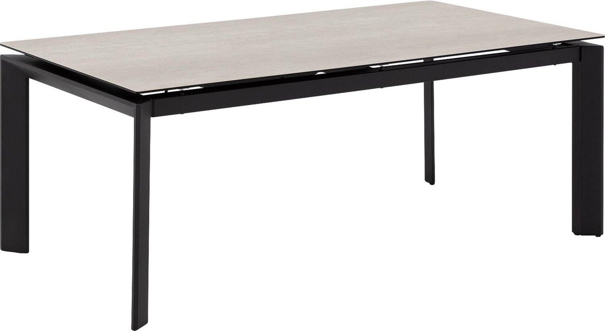 Goossens Eliana Eettafel - Keramiek - 200 x 76 x 100 cm - Rechthoek - beige